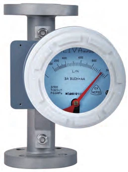 Debietmeters met metalen buizen